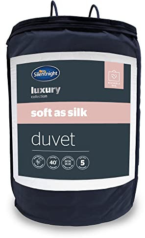 Silentnight Soft As Silk Duvet, 10.5 Tog, Microfibre, White, Super-king