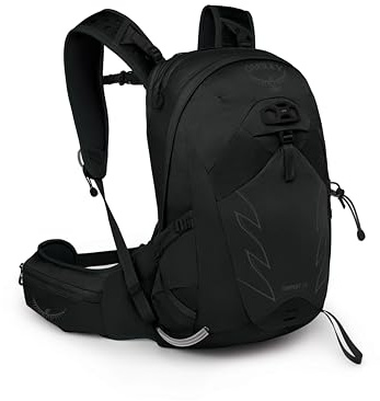 Osprey Tempest 20L Women's Hiking Backpack with Hipbelt, Stealth Black, WXS/S, Extended Fit