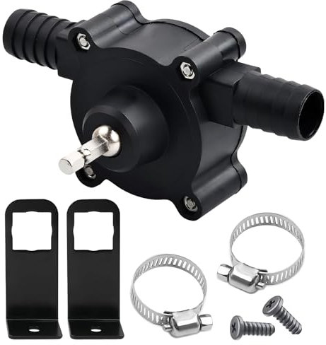 ANBOO Mini Pompe À Eau Électrique Sur Perceuse, Pompe À Eau Manuelle Noir, Auto-amorçante Portable, Pompe De Forage Manuelle, Arrosage Jardin Piscine,pompe Visseuse, Petite Pompe A Eau