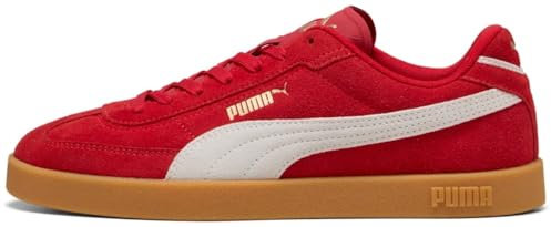 PUMA Unisex Club Ii Era Suede Sneaker, Für alle Zeiten, Rot, Gold, Weiß, 41 EU