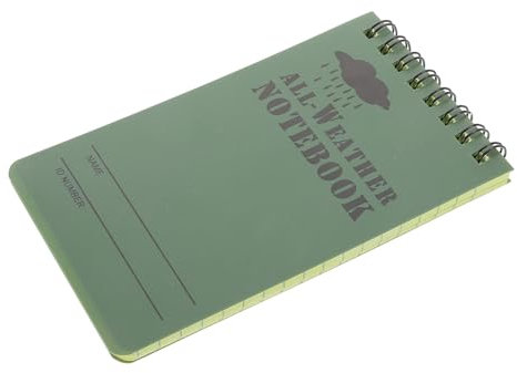 Abaodam Wasserdichte klebrige Noten Multifunktions-Notebook notizbuch Hefte für die Schule Notizblock lernen Zeitschrift Tagebuch Notizblock Spiralnotenbuch Papier Green