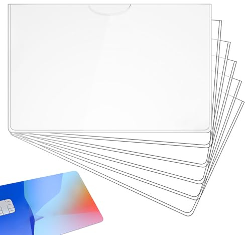 FUNDAS PROTECTORAS PARA TARJETAS - Protector PVC Para Tarjetas Estuches Guardar | FUNDAS CLARAS IMPERMEABLES PARA JÓVENES Y ADULTOS