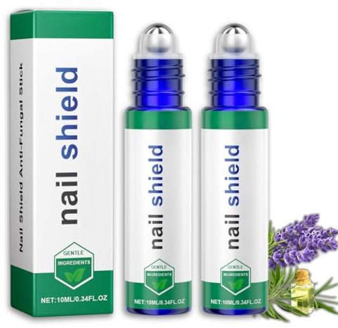 2PCS Nailshield Nail Care Stick Roll On, Nail Strengthener for Damaged Nails, Nail Health Pen, Gentle Moisturizing Nail Restore Stick