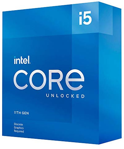 Intel® Core™ i5-11600KF Desktop Processor 6 Cores up to 4.9 GHz Unlocked LGA1200 (Intel 500 Series & Select 400 Series Chipset) 125W