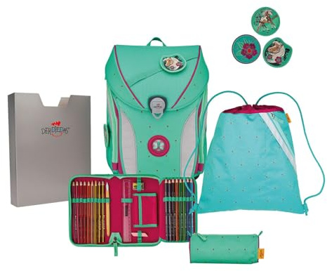 DerDieDas ErgoFlex MAX Schulranzenset 5-teilig Peppermint Pony