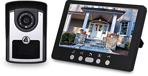 KOCAN Monitor da 7 Pollici Videocamera HD Videocitofono Campanello Citofono Videocamera per Campanello con Visione Notturna IR