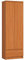 AKORD Büro-Bücherregal CLP 60 cm 1 Schublade und 2 Türen | Stehmöbel für Dokumente Bücher für einen Schlafzimmerschrank Wohnzimmer Schrank | Laminierte Platte 16 mm | Farbe Erle