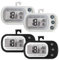 4 Stück Kühlschrankthermometer, Digitale Gefrierschrank Thermometer Digitales Kühlschrankthermometer mit LCD-Anzeige, Haken & Magnetisch, Max/Min Funktion für Hause Küche Cafés (Weiß+Schwarz)