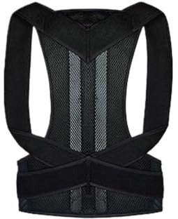 WUTIANBAO Faja Lumbar Corrector De Postura Unisex, Soporte For Espalda Completa, Cinturón Deportivo Fajas De Trabajo(Black,5XL)