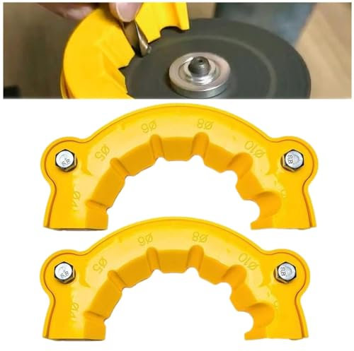 2PCS Drill Sharpener Tool, Drill Bit Sharpener, Multipurpose Drill Bit Grinding Sharpener, Angle Grinder Grinding Tool Sharpener, Grinder Drill Bit Auxiliary Tool for Professionals or Amateurs