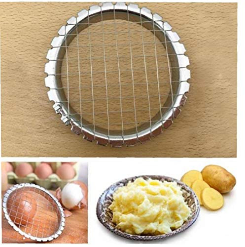Eierschneider Gerät Grid Chopper, Kartoffelschneider Edelstahl Französisch Fries Cutter, Gemüse Salate Werkzeug Mit Draht Chip