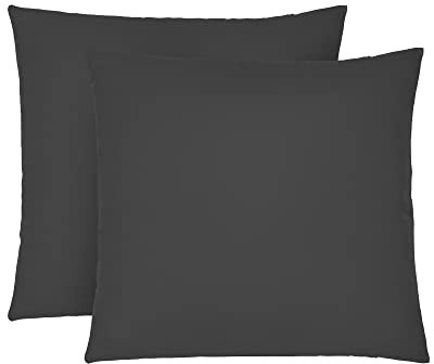 biberna Feinjersey Kopfkissenbezug 0077144 2X 80x80 cm Titanium