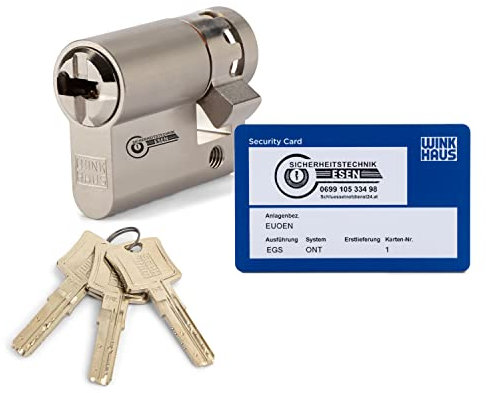 Winkhaus keyTec N-tra Profil-Halbzylinder Zutrittsorganisation, Schließsysteme für Eigenheime, Objekt- und Wohnungsbau Einzelschließung, Gleichschließend oder als Schließanlage - verschiedene Längen