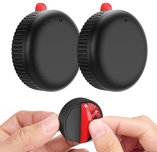 2-pack Stouchi-hållare IPX8 vattentät,-fodral med 3M VHB självhäftande klistermärke, lufttagg-klistermärke för cyklar, skidor, verktygslådor, gräsklippare, släpvagnar, kajaker –svart