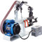 VEVOR Bandschleifmaschine 1500W Einstellbare Geschwindigkeit, Band Scheiben Schleifmaschine, 5,08 x 208,28cm Riemengröße, 1 Phase in 3 Phase Schleifgerät, 427x30,5cm Gummischeibe Band-Tellerschleifer