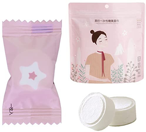 VanFn Einweg-Handtuch, komprimiertes Handtuch, Mini-Einweg-Waschlappen, Baumwolle, tragbare Einweg-komprimierte Handtücher, perfekt für Reisen, Zuhause und Outdoor-Aktivitäten, Nacai-Serie (100 Stück)