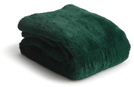 Vera Bradley Women's Faux Fur Throw Blanket, Sea Moss