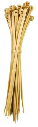 OutdoorFix - Fascette stringicavo 150 x 3,5 mm, 50 pezzi, in bambù/canna chiaro, resistente alle intemperie, ai raggi UV