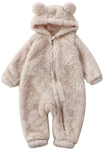 Kelandoom Bébé Combinaison De Neige Hiver En Polaire Garçons Filles Jumpsuits Manteau Fille Combishort Barboteuse Vêtements Epais Combinaison Pilote Polaires Tenue de Ski Enfant