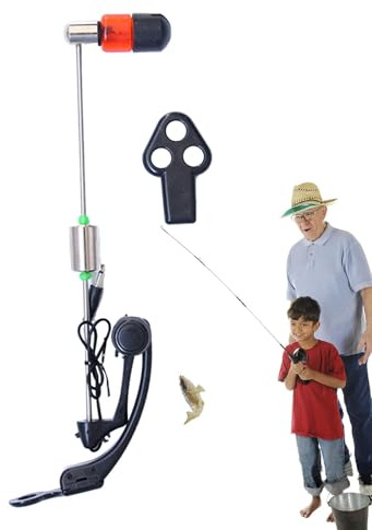 Indicador de, Alarma de Cebo para Peces, indicador de mordida de, Accesorios de Ajustables, Alarma de Cebo de Pescado, Alarma de mordedura de Cebo, Faro ABS para Amantes de p