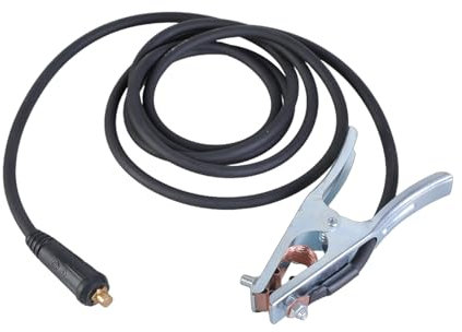 Supporto professionale per elettrodi di saldatura con morsetti metallici isolati e cavo metallico da 3 m, facile da usare, per vari saldatori