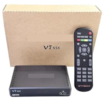 Receptor de satélite HD V7 S5X DVB-S/S2/S2X Full 1080P PVR Compatible con USB WiFi 4G/3G V7S5X