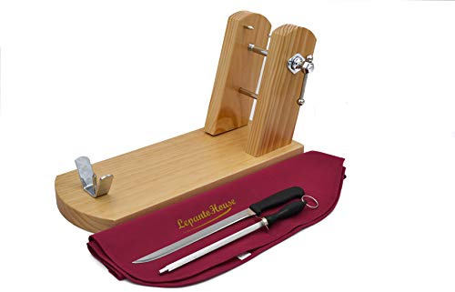 FERRETERIA LEPANTO JAMONERO Rioja Natural + Cuchillo + CHAIRA + Cubre JAMÓN - LepantoHouse