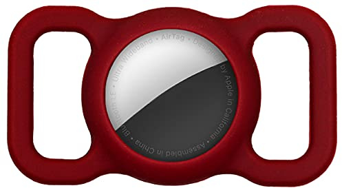 Sichy Airtag Collare per cani, Pet Custodia Protettiva in Silicone per Apple Airtag GPS Finder, Porta Airtag per Apple, collare per cani e gatti, accessori per animali domestici