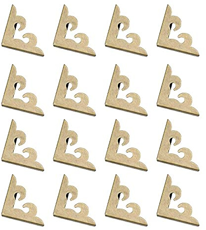JINXIAN 24 Pz Metallo Angolo di Protezione retrò Libri Decorazione Bordo | per da Foto Scrapbooking Menu Quaderni Cartelle(Bronzo)