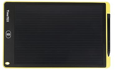 TimeTEX - Digitale Schiefertafel SDZ | Digitale Schreibtafel zum beschriften - hilft beim Schreibenlernen. Ideal auch für Kreide-Allergiker | Inhalt: Schreibtafel Elektronisch mit schwarzem Display
