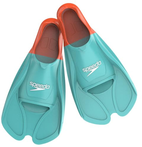Speedo Unisex Biofuse Flossen für Schwimmtraining | Bequeme Passform | Ergonomisches Design | Schwimmtraining Arctic Glass 10-11