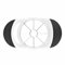 8 Blade Apple Slicer and Corer - Easy Grip Apple Cutter with Stainless Steel Blades - Fast Usage Apple Corer and Slicer Tool - Saves Time & Effort - Apple Peeler and Corer (Black/White)