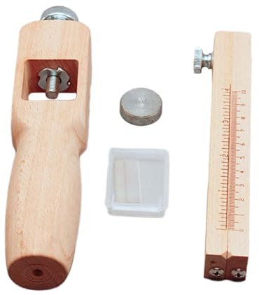 Oshhni Leather Cutting Tool Leather Craft Hand Tool Clear Scale Belt Cutter Tool