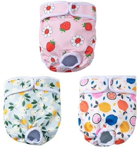Braga para Celo Perras, 3PCS Bragas Perras Menstruales