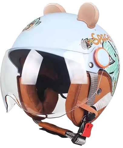 Motocrosshjälm För Barn, Pojkar Och Flickor, Barnmotorcykelhjälmar, Skyddshjälm, Skyddsutrustning För Cyklar, Skotrar Och Utomhussporter 6,48-54cm