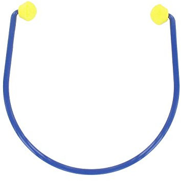 3M France Arceau-ITU Arceau avec Bouchons Anti-Bruit 23 DB réutilisable/Recyclable, Bleu/Jaune, 21 x 19.5 x 2 cm