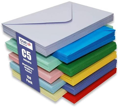 Craft UK 2281 Kuvert, C5, Flerfärgad