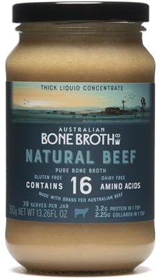 ABBCo Natural Beef Bone Broth Concentrate – 390g – Made in Australia from Australian Beef Bones