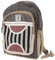 GURU SHOP Kleiner Ethno Hanf Rucksack Gestreift - Schwarz, Herren/Damen, Size:One Size, 35x25x15 cm, Ausgefallene Stofftasche