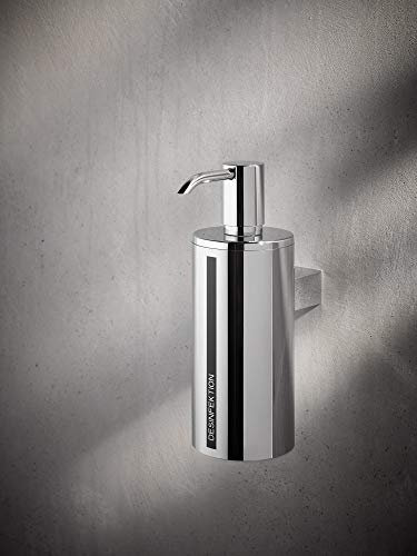 KEUCO Desinfektionsmittel-Spender, verchromt, nachfüllbar ca. 250ml, Wandmodell inkl, Pumpe und Kunststoff-Einsatz Desinfektionsspender, Wand-Montage