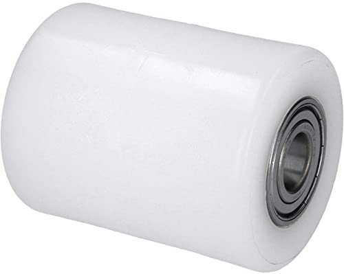 WIKO Ruedas Para Cargas Pesadas - Rodillo de Poliamida Para Transpaleta 80x100 mm Hasta 700 kg con Rodamientos de Bolas - Rueda Fijadora de Palets (orificio de eje de 20 mm)