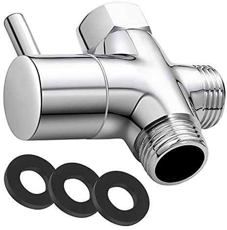 3 wege umschaltventil 1/2 zoll, 20mm Umschaltventil Dusche G 1/2, Umstellventile Ventil Umschalter Massives Messing Brause Dreiwegeventile Adapter Umstellventil Duschsystem Ersatzteil, Chrom Poliert