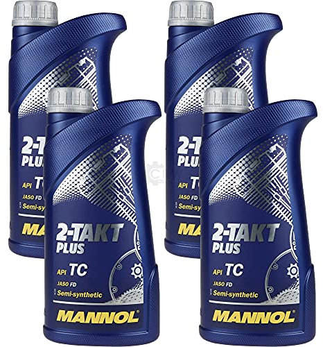 QR-Parts Set 85447294 MN7204-1 4x1 Liter MANNOL 2-Takt Plus API TC Öl Motorradöl Scooter Teilsynthetisch