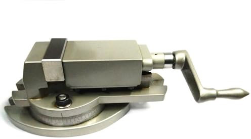 Buyohlic Tornillo de banco giratorio para fresadora de base giratoria, inclinable, tornillo de banco angular (50 mm de ancho de la mandíbula)