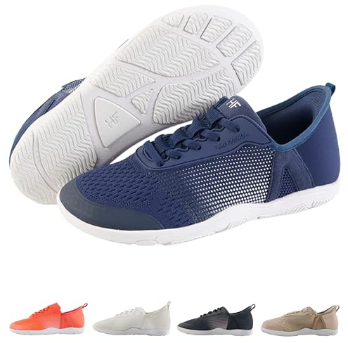 Hike Footwear HF Stride – Hands-Off & Ergonomic Barefoot Shoes, Thin Sole & Ultra-Light, Effortless Wear Unisex Blue