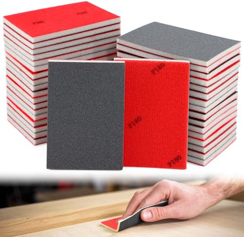 KASURE 36 Stück Schleifschwämme Set,180-3000 Flexibler Schleifschwamm HOL,Nass und Trocken Schleifschwämmefür Metall,Holz, Farbe,Schleifschwämme,Spachtelmasse,Autokarosseriereparatur,Möbel