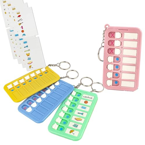 SKDFHOD 4 Piezas To Do List Para Rutinas Diarias, Ideal para Tabla Tareas Diarias Niños, Checklist Rutinas, Repetibles para Listas de Comprobación, Planificador Infantil para Organización
