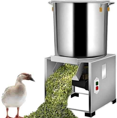 SAYEYBU Procesador Alimentos Aves Corral con 4 Cuchillas, Picadora EléCtrica Verduras Acero Inoxidable, Picadora EléCtrica Procesamiento Alimentos Aves 3500 RPM, para Granjas, CríA Ganado, Pastizales