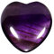 Morella Edelstein Amethyst Herz Glücksbringer Steinherz zum Mitnehmen 3 cm in Samtbeutel
