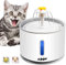 ADOV Katzenbrunnen, 2.4L Große Kapazität Automatischer Trinkbrunnen für Katze mit Wasserstandsfenster, Ultraleiser BPA frei Wasserspender mit Aktivkohlefilter für Katzen und Kleine Hunde Haustiere